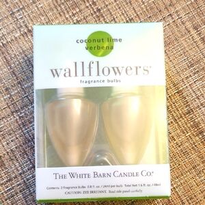 White Barn Wallflowers Coconut Lime Verbena Fragrance Bulbs 2 Pack